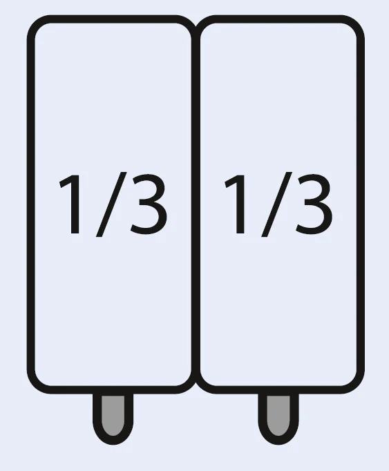 Saro E7/CPCEXC Nudelkorb-Set: 2 x 1/3 GN