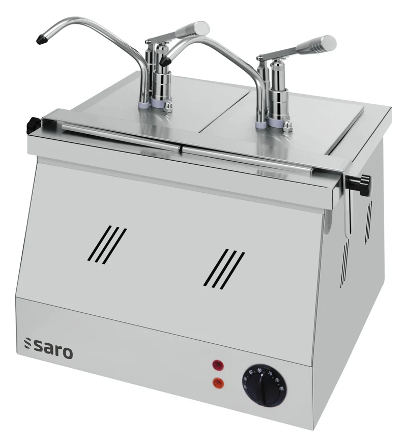 Saro Bainmarie 2X1/4 GN 200 mit Dispenser Modell BM-0214