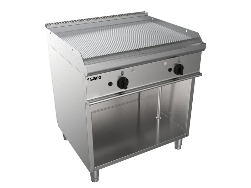 Saro Gas-Griddleplatte mit offenem Unterbau, Modell E7/KTG2BAR