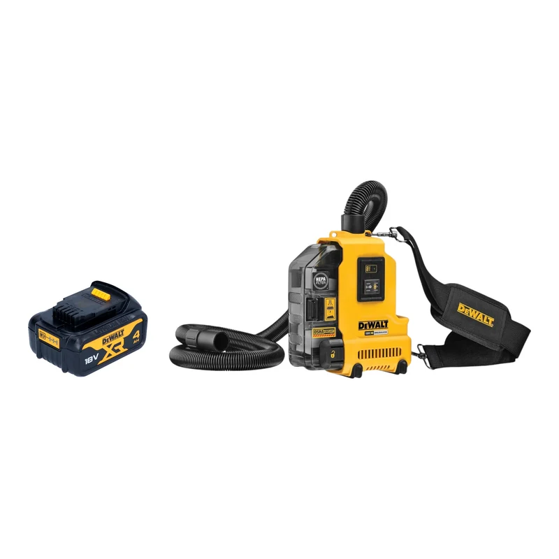 DeWalt DWH 161 N Akku Universalabsaugung 18 V 0,21 l Brushless + 1x Akku 4,0 Ah - ohne Ladegerät