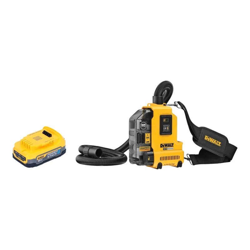 DeWalt DWH 161 N Akku Universalabsaugung 18 V 0,21 l Brushless + 1x Powerstack Akku 1,7 Ah - ohne Ladegerät