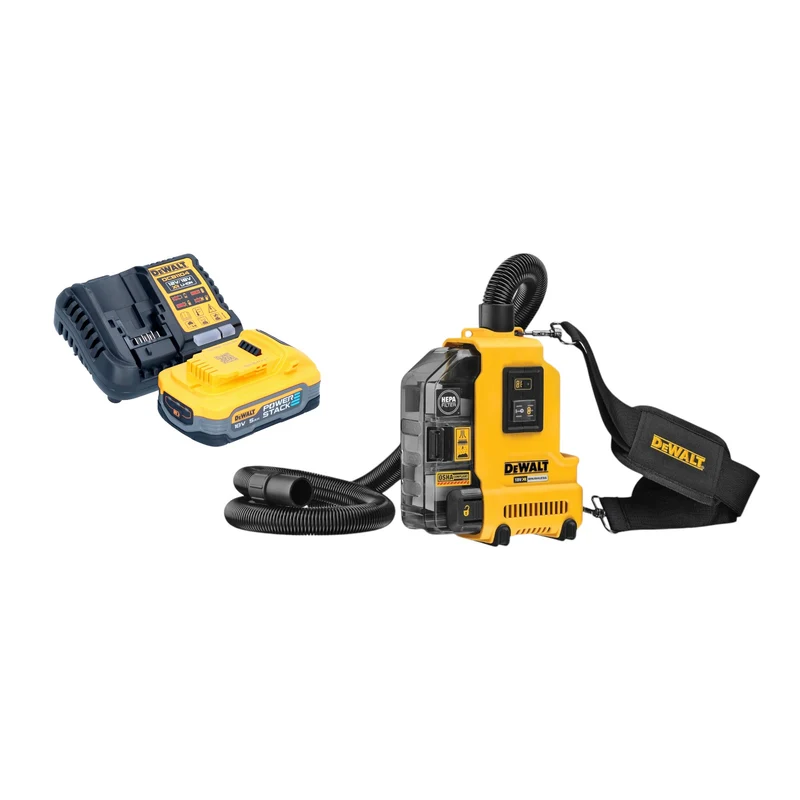 DeWalt DWH 161 H1 Akku Universalabsaugung 18 V 0,21 l Brushless + 1x Powerstack Akku 5,0 Ah + Ladegerät