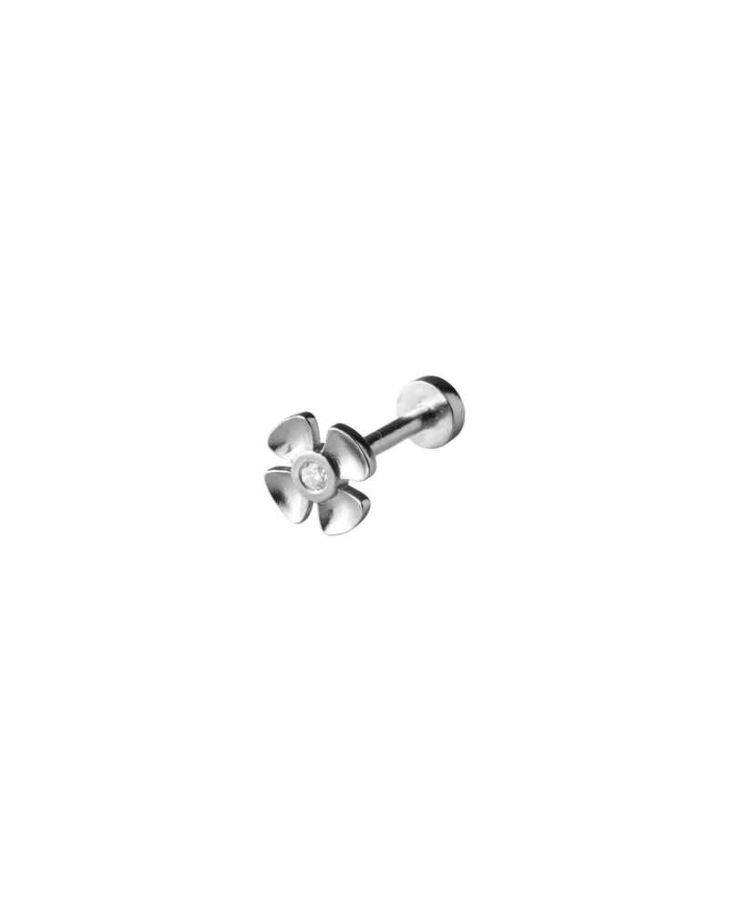 Ohrstecker / Piercing Anemone - silber 6 mm
