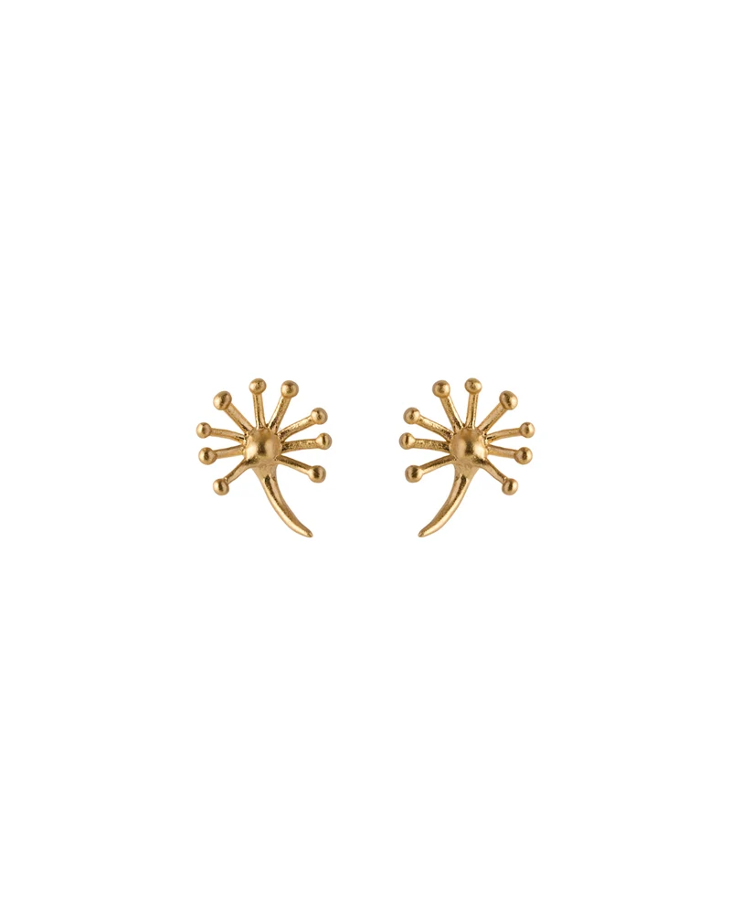 Ohrstecker Dandelion - gold 11 mm