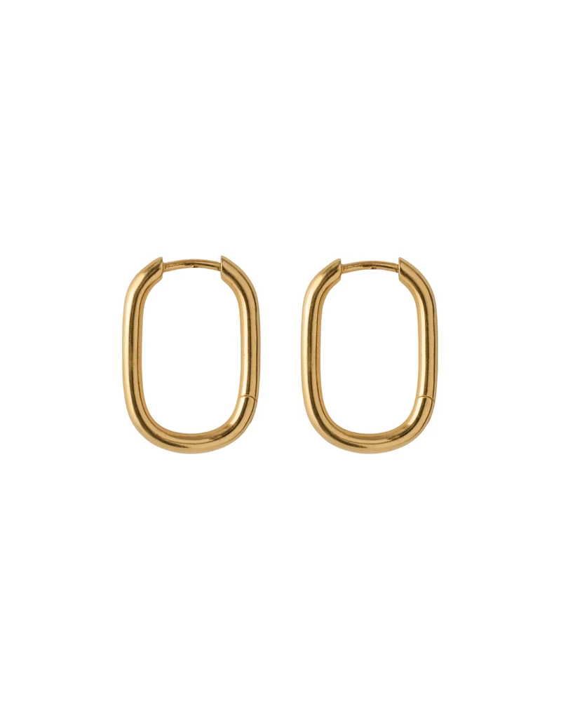 Ohrringe Soft Edge - gold