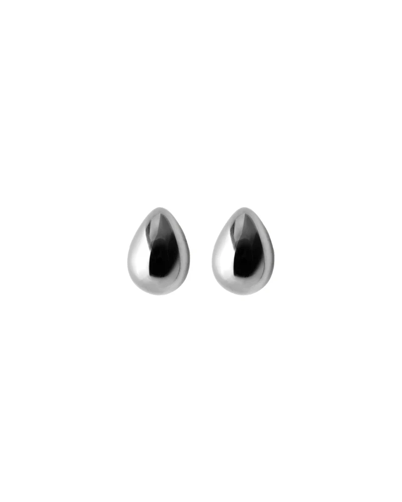 Ohrstecker Rain - silber 6 mm