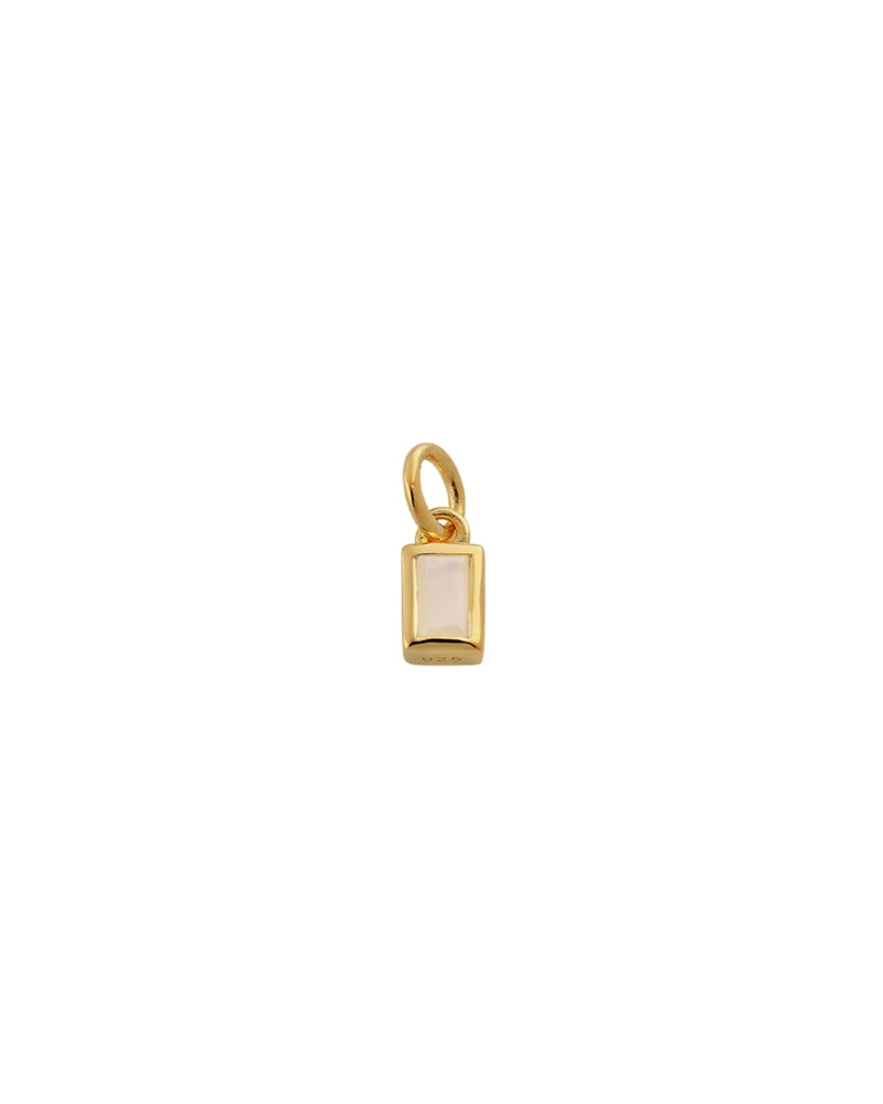 Anhänger Beloved Squared mit Mondstein - gold