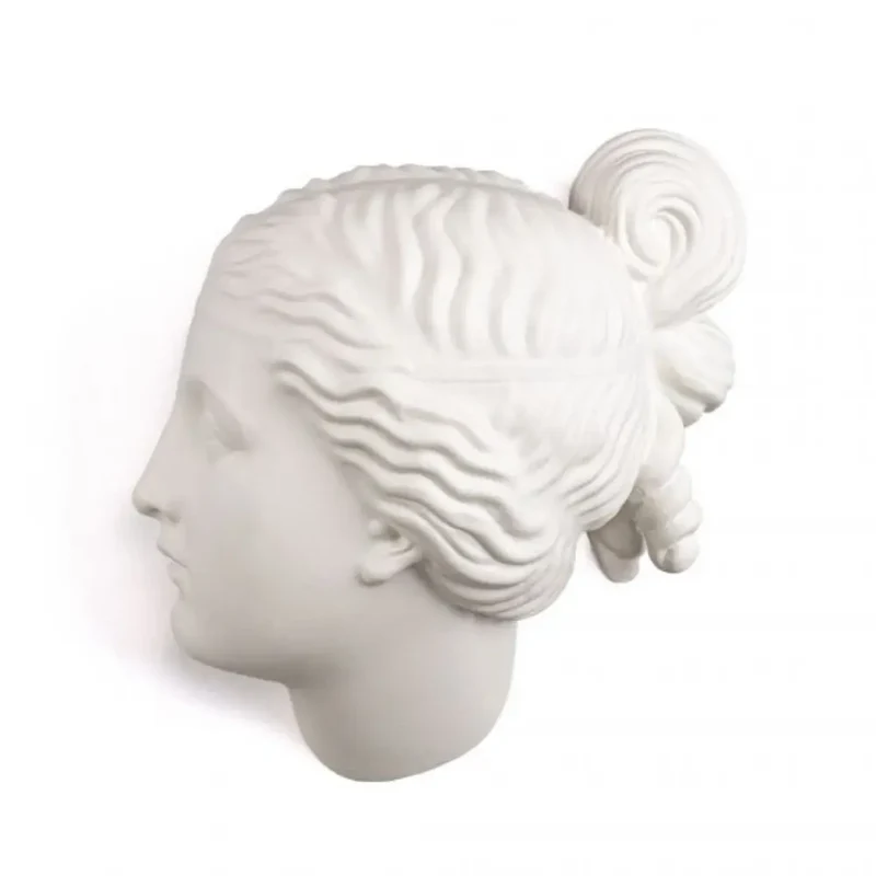 Seletti Memorabilia Museum Nymph Head with porcelain decoration