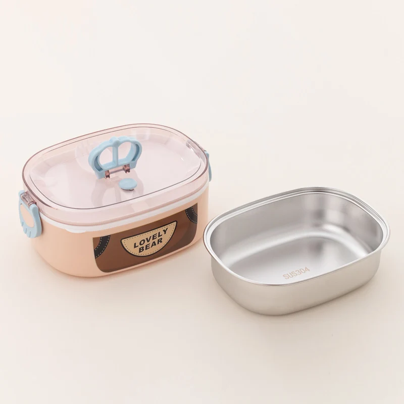 Doppelt-compartiment Lunchbox mit abnehmbarem Einsatz