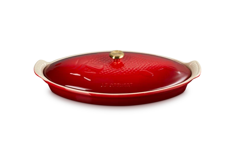 Le Creuset - Auflaufform Fisch 'Cherry Red'