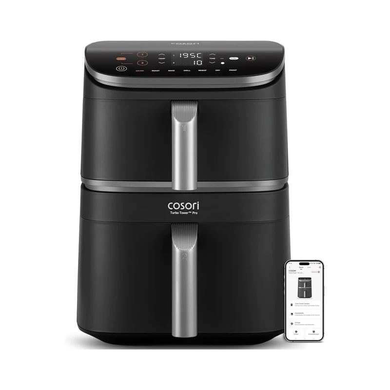 COSORI Turbo Tower™ 10,8-Liter Heißluftfritteuse Pro Smart