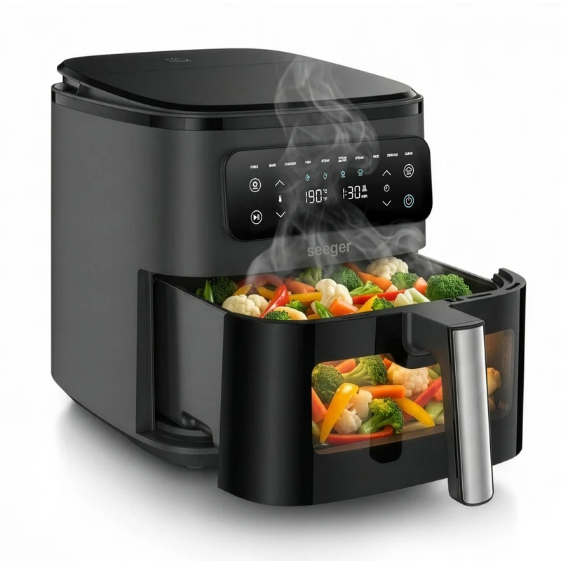 Seeger SteamFry | Air Fryer With Window