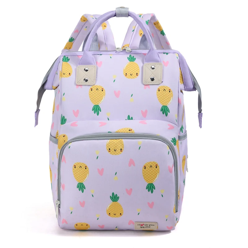 Verspielter Ananasdruck Wickelrucksack Karnz