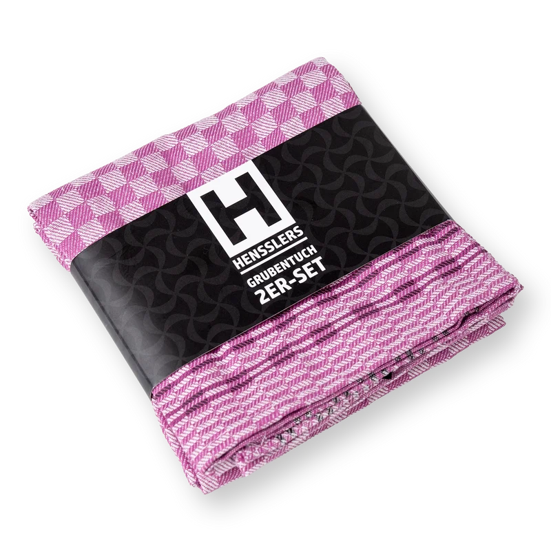 HENSSLERS Grubentuch 2er Set Pink