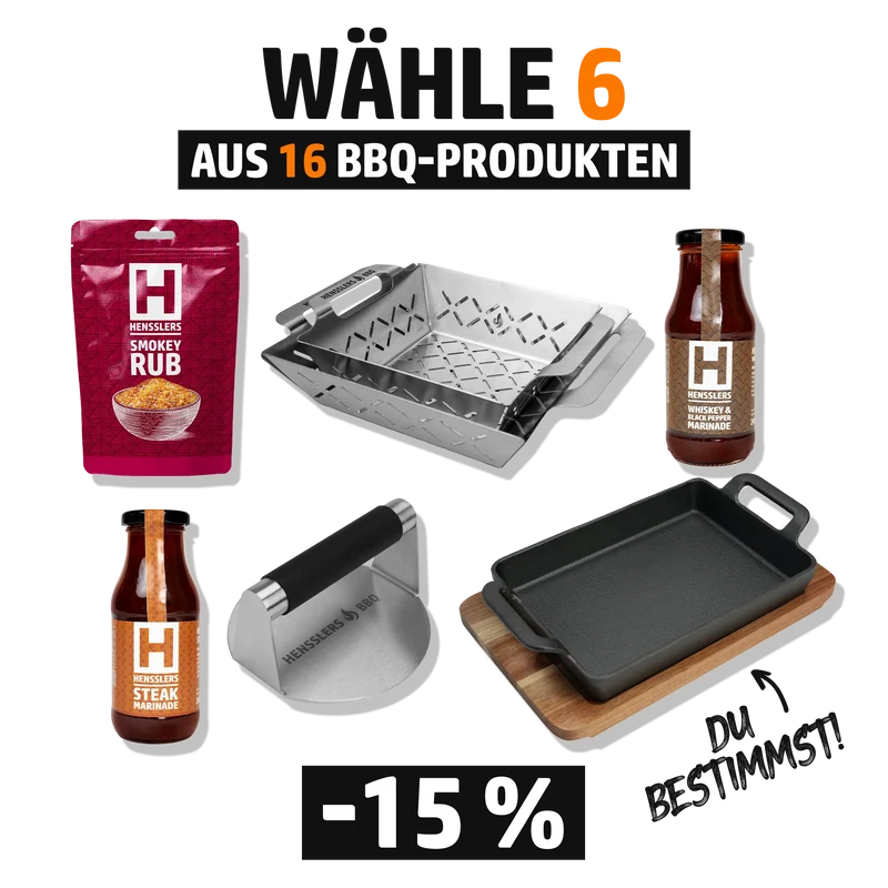 HENSSLERS BBQ 6ER SET - MIX & MATCH