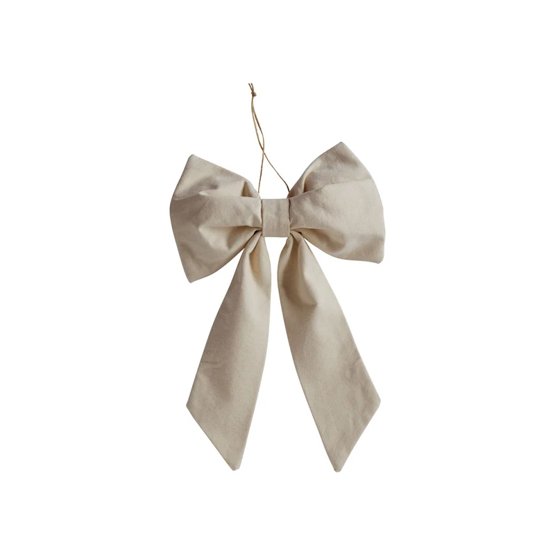 Weihnachts-Schleife / Christmas Bow - Creme - L (28x18 cm)