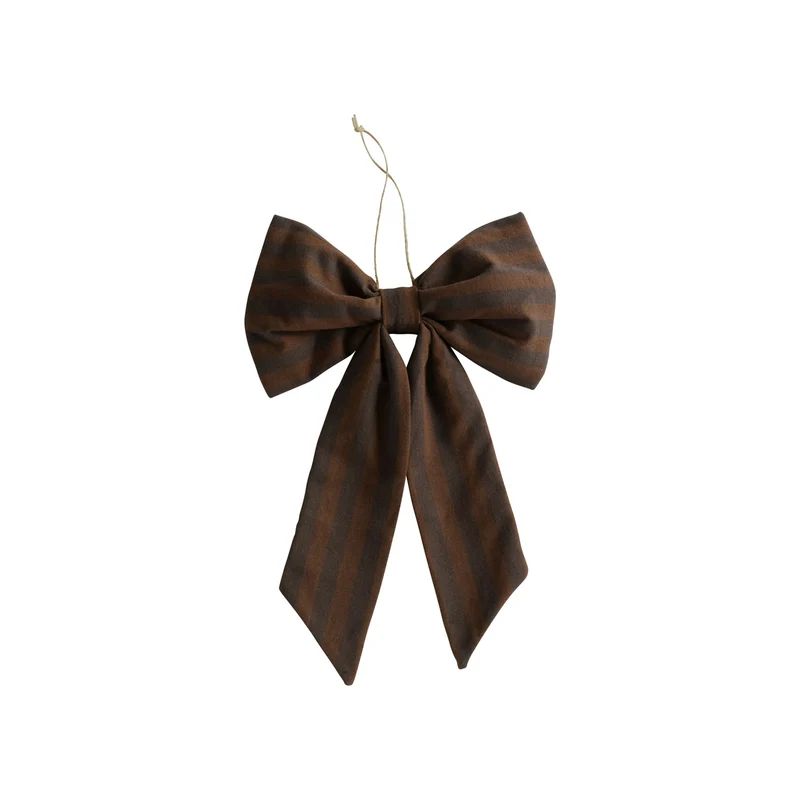 Weihnachts-Schleife / Christmas Bow - Braun - L (28x18 cm)