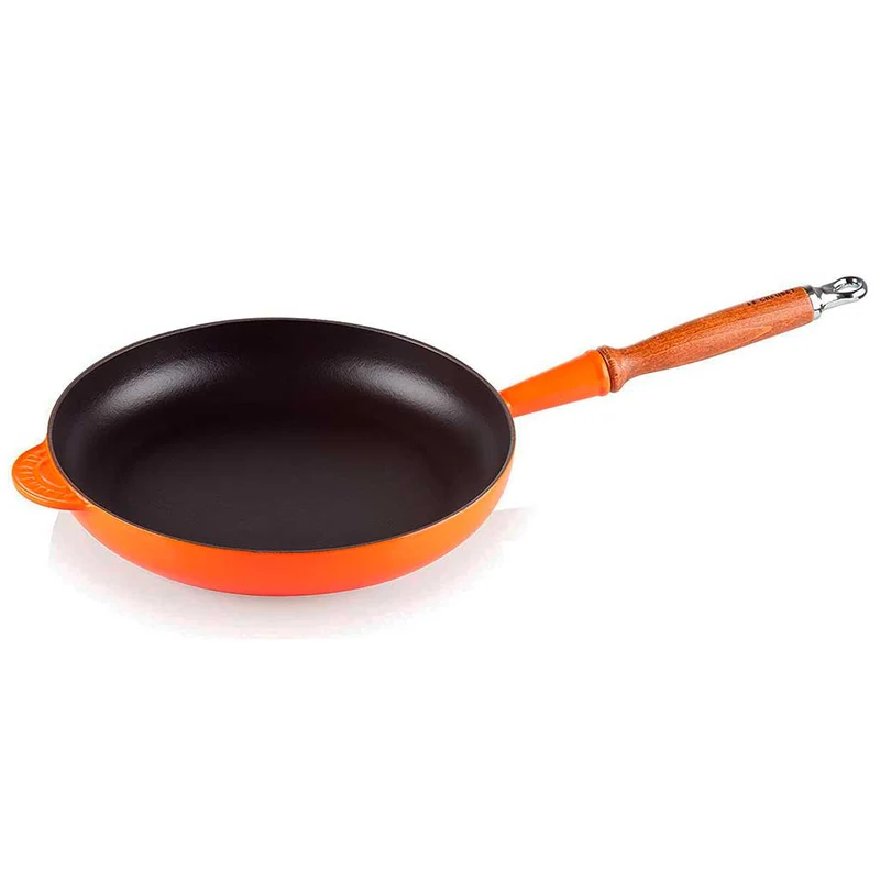 Sartén de hierro con mango de madera Le Creuset