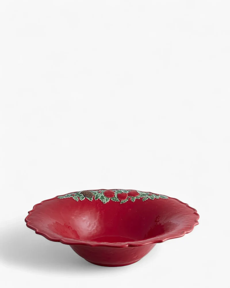 Bordallo Pinheiro Christmas Garland salad bowl