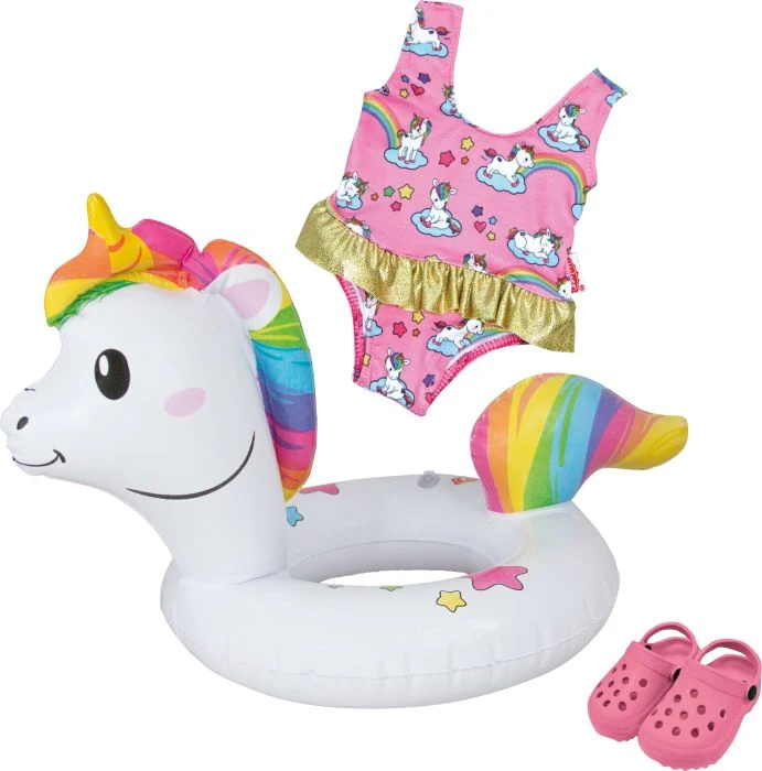 Puppen-Schwimmset Einhorn Henri, Gr. 35-45 cm