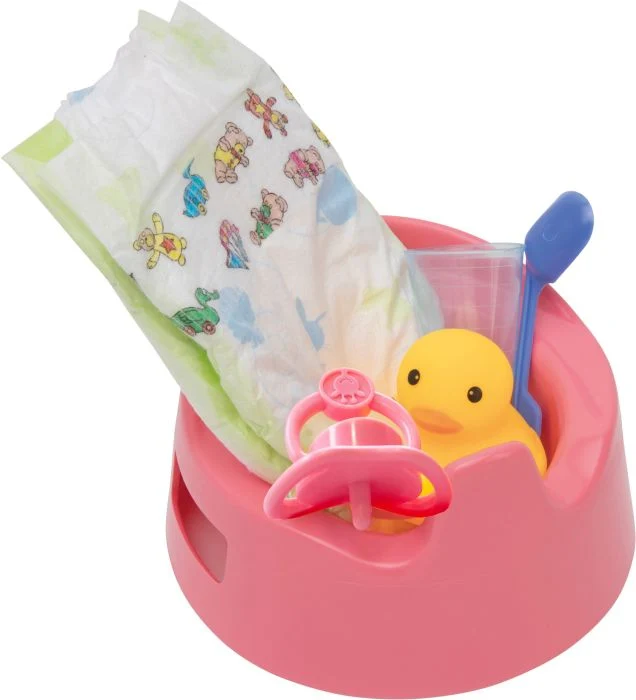 Puppen-Töpfchenset mit Zubehör, Ø 15 cm