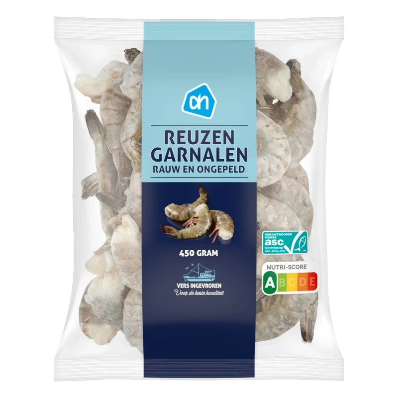 Reuzengarnalen rauw en ongepeld