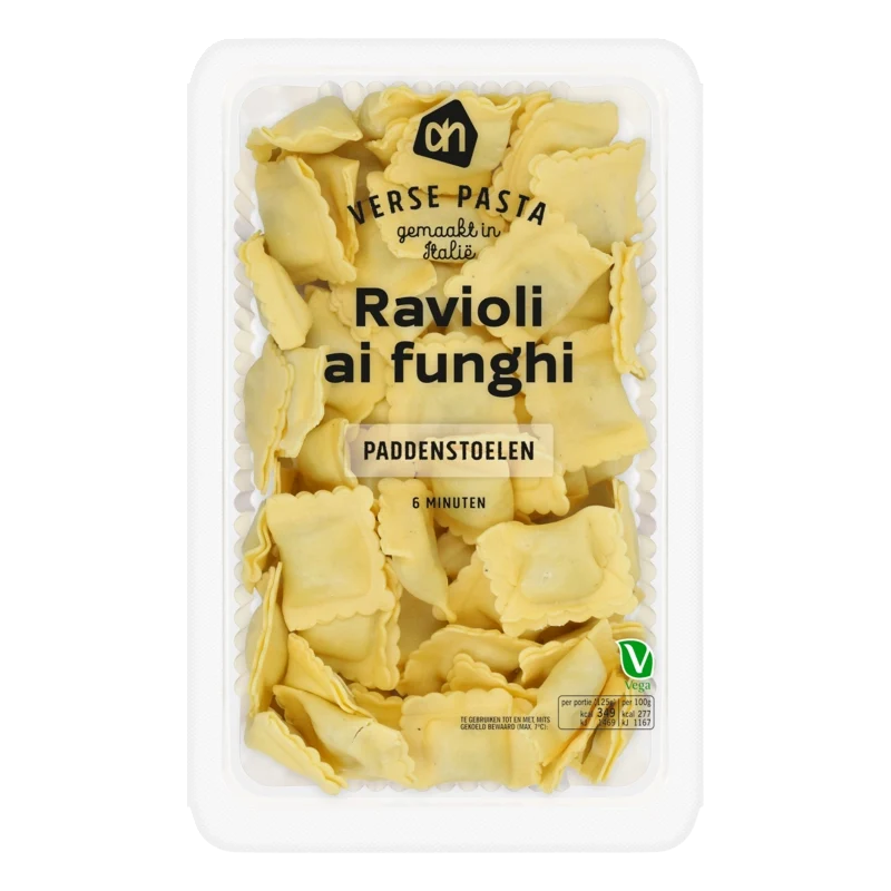 Verse ravioli ai funghi