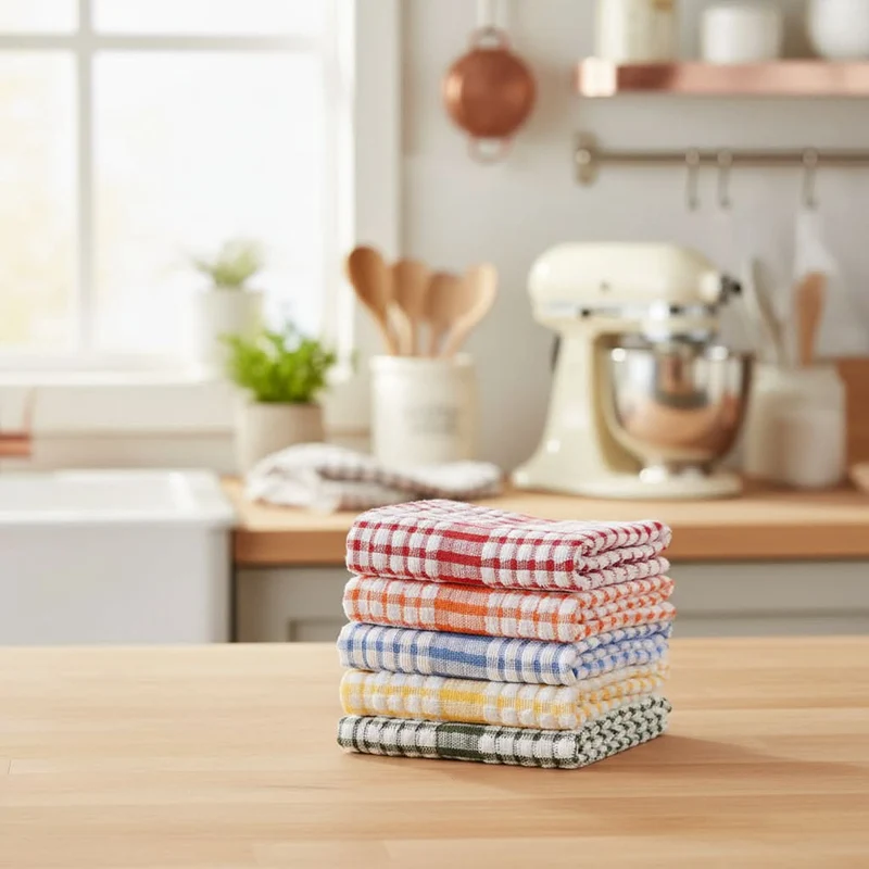 PLAIDCLEAN – Reusable Kitchen Cloth Set Soft Quick Dry