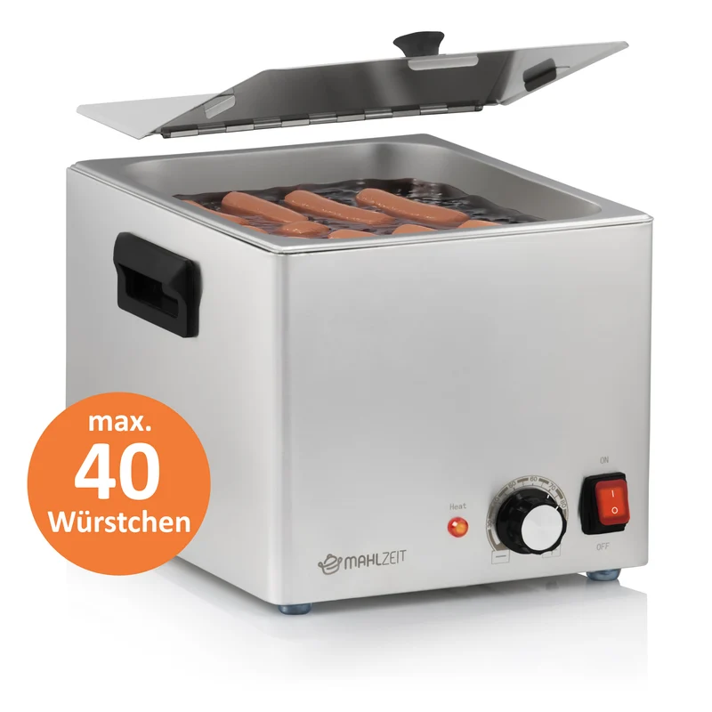 Würstchenwärmer, 6 Liter, Edelstahl, elektrisch 1200 W