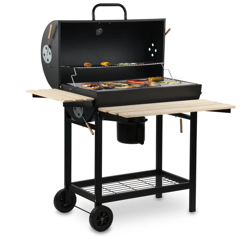 Holzkohle Grillwagen, Ø 42 x (L) 80 cm