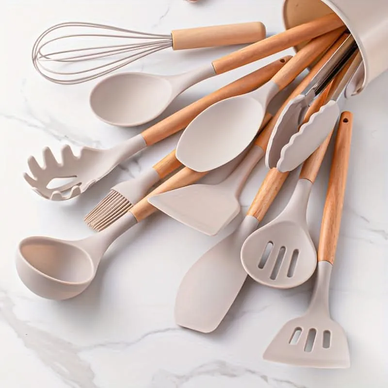 SILCRAFT – Heat-Resistant Silicone Utensil Set for Daily Use