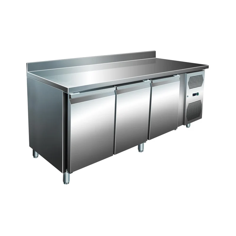 VIP Kühltisch mit 3 Türen und Aufkantung -2 bis +8°C 1.795x700x960 mm