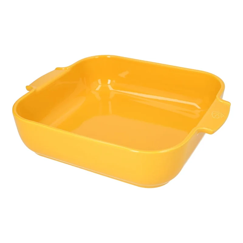 Peugeot - Appolia Auflaufform Quadratisch 36 cm Safrangelb