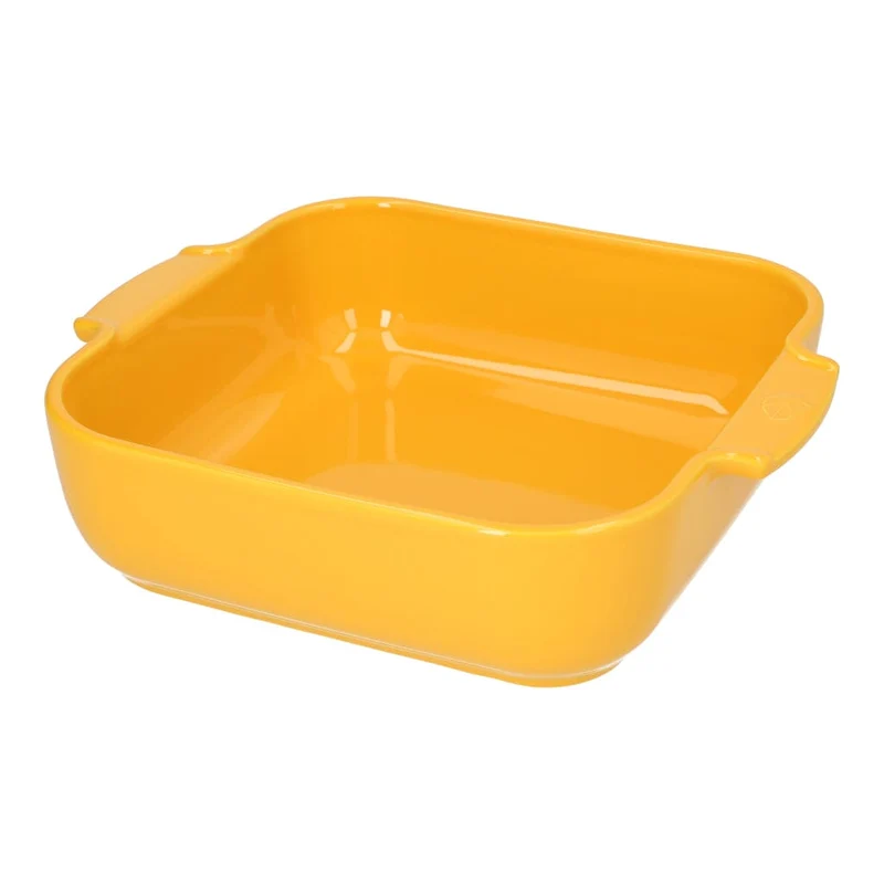 Peugeot - Appolia Auflaufform Quadratisch 28 cm Safrangelb