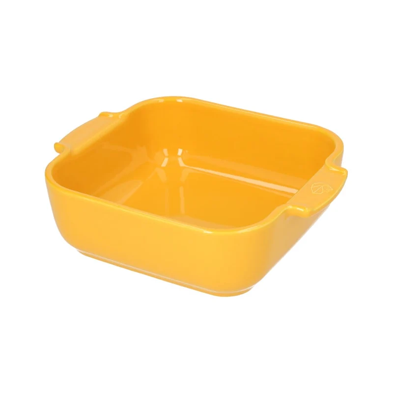 Peugeot - Appolia Auflaufform Quadratisch 21 cm Safrangelb