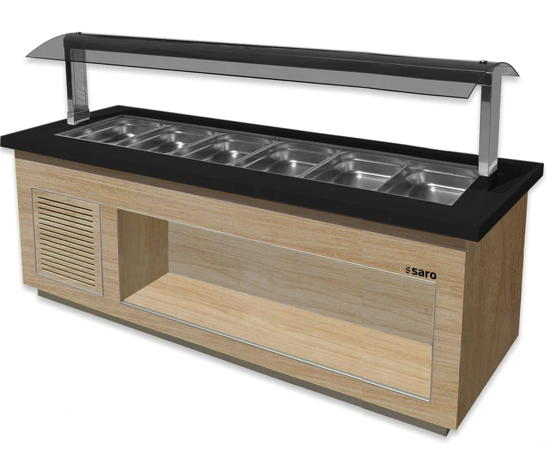 Saro Heißes Buffet für 6x 1 / 1 GN, PREMIUM LINE SB-H230 OAK