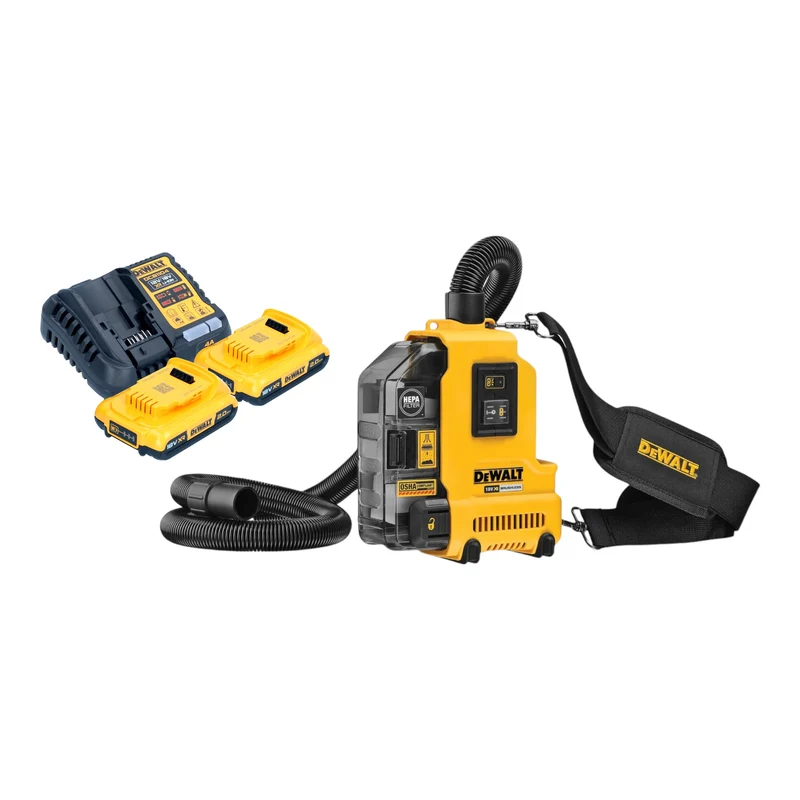 DeWalt DWH 161 D2 Akku Universalabsaugung 18 V 0,21 l Brushless + 2x Akku 2,0 Ah + Ladegerät