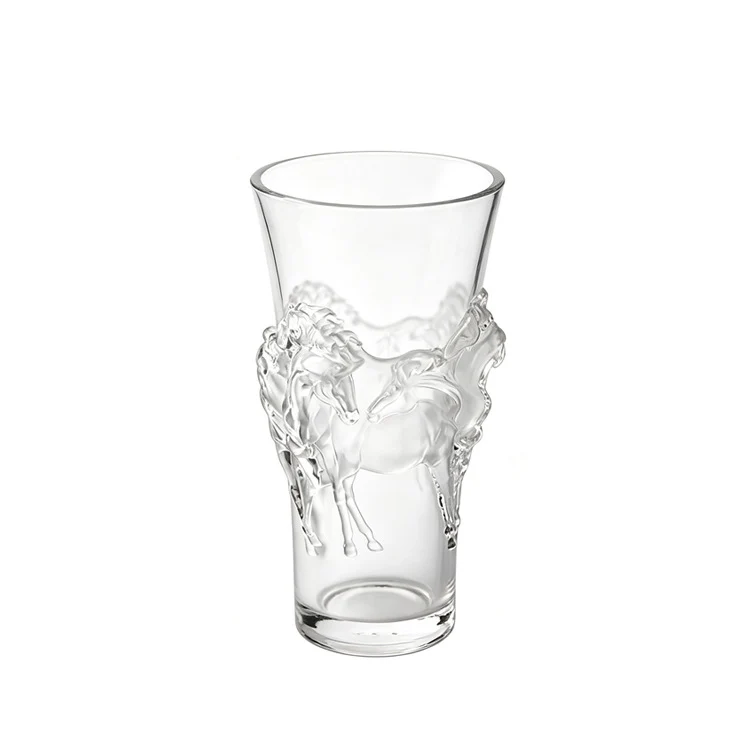 Künstlerische Glaskunst-Pferdeskulptur
