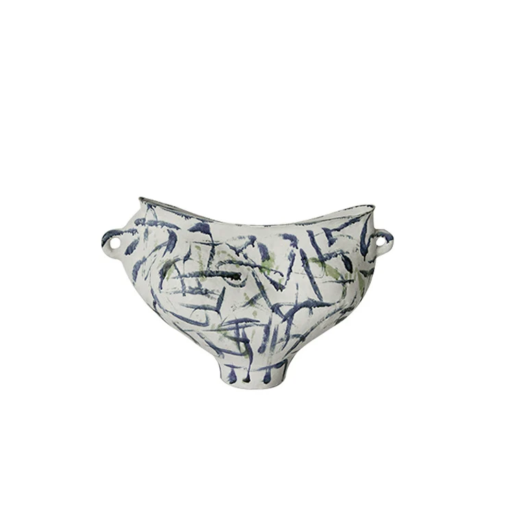Künstlerische floral inspirierte dekorative Vase
