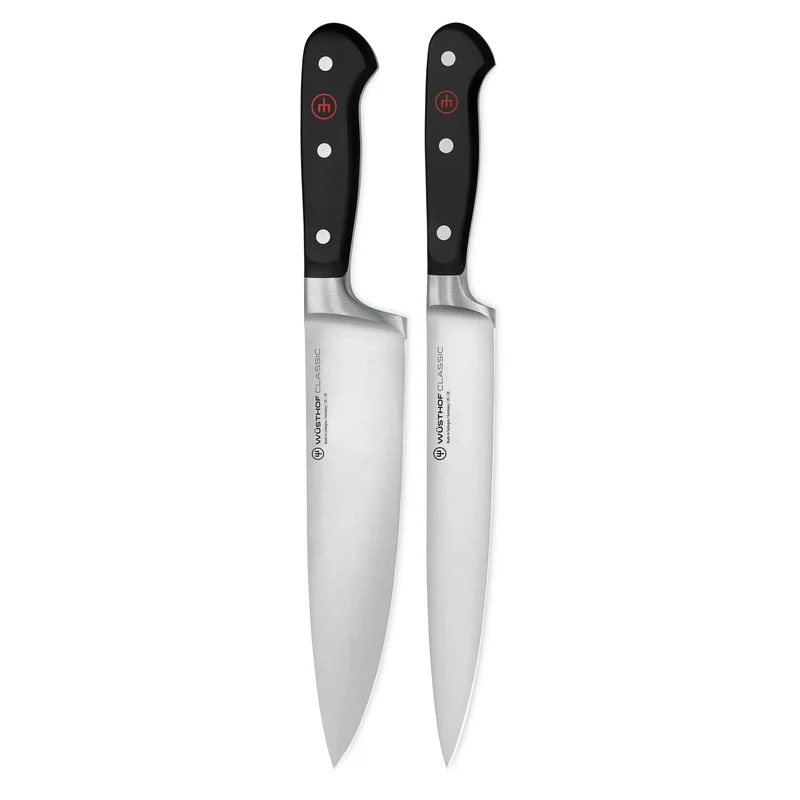 Wüsthof - Classic 2-teiliges Messerset - Kochmesser + Fleischmesser