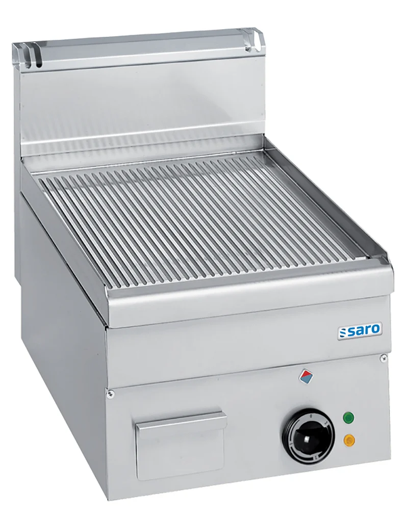 Saro Elektrogrillplatte, gerillt, Tischmodell EFT46R