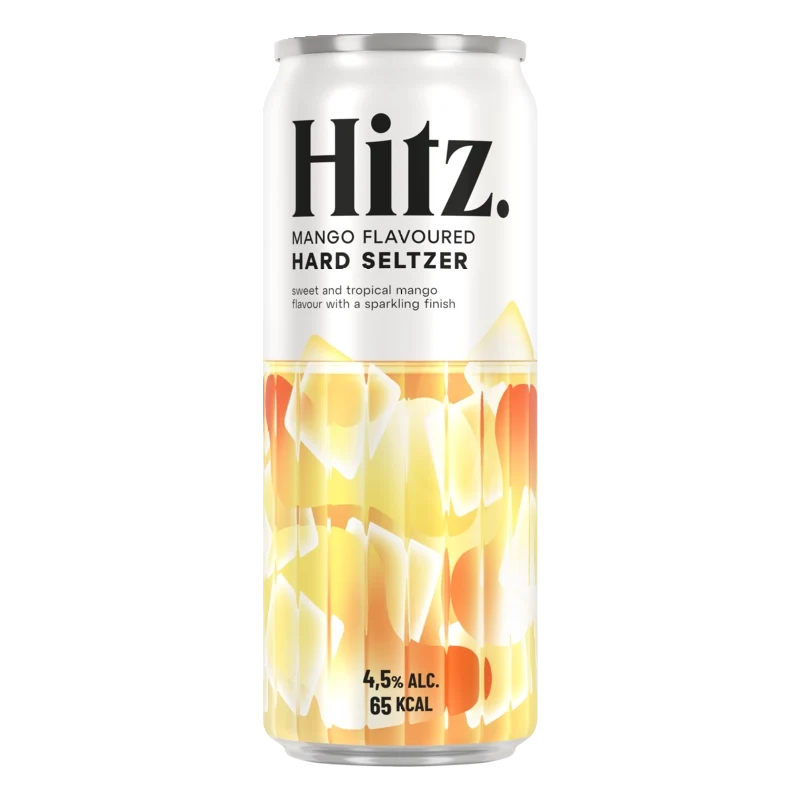 Hitz Hard seltzer mango flavoured