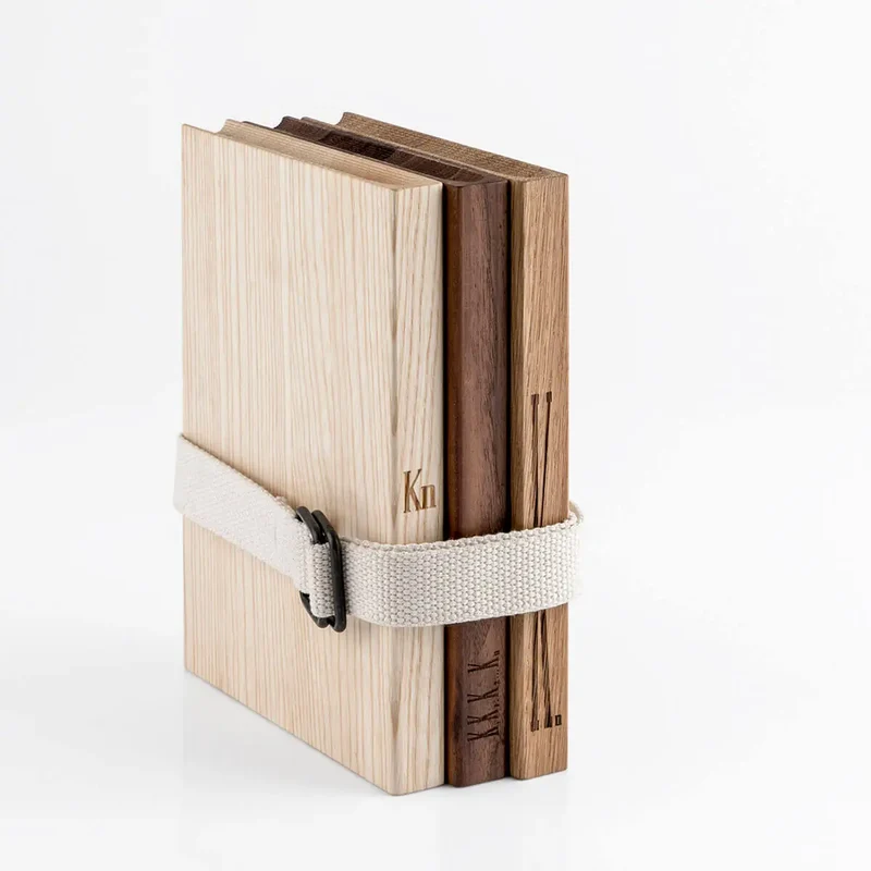 KnIndustrie KN Book set of fine wooden chopping boards