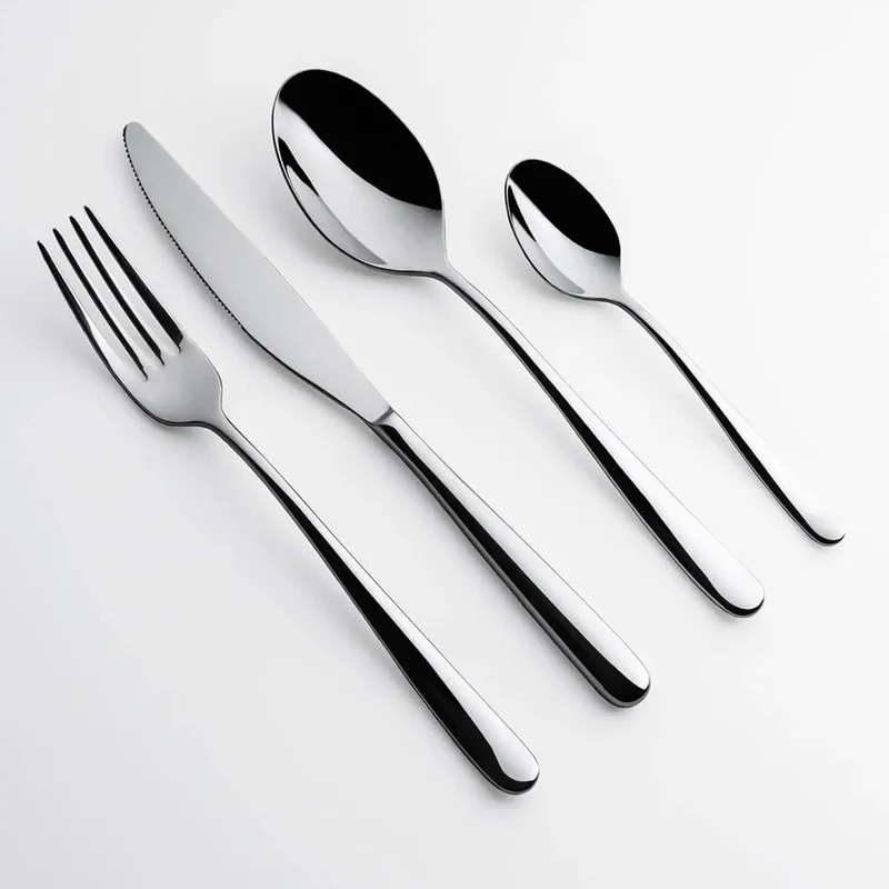 KnIndustrie 938 Set 24 polished steel cutlery