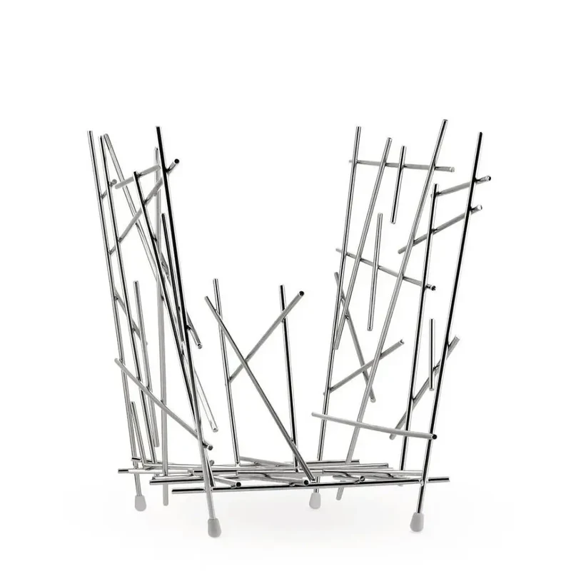 Alessi FC15 Blow up Magazine holder in steel