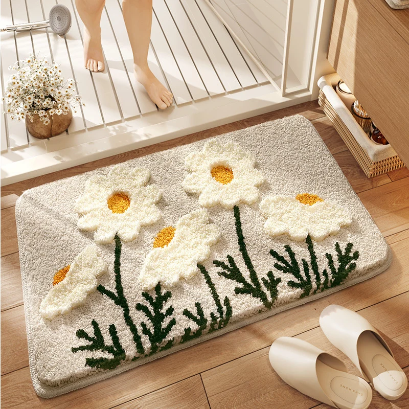 Plüsch Floral Design Badmatte Karnz
