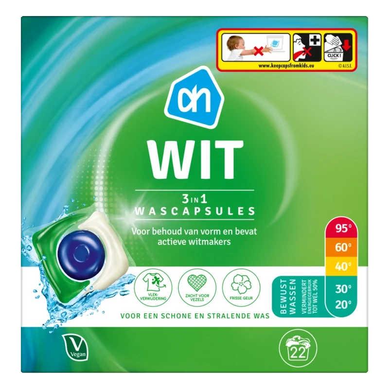 Wascapsules 3-in-1 wit