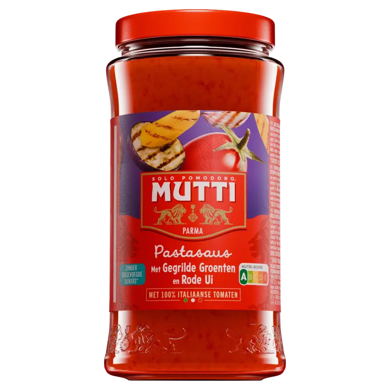 Mutti Tomatensaus met gegrilde groenten