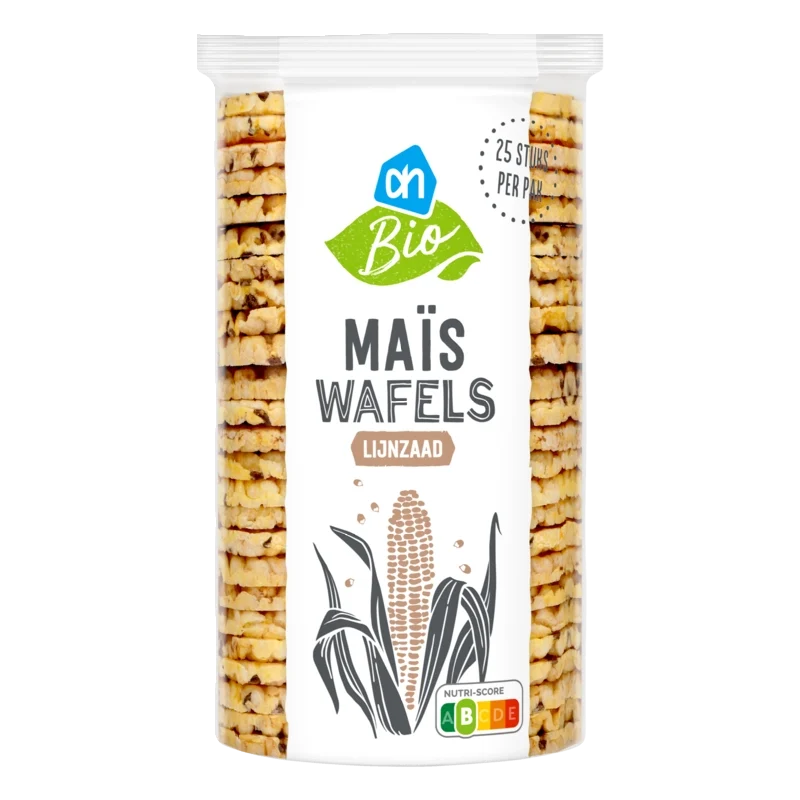 Biologisch Maiswafels lijnzaad