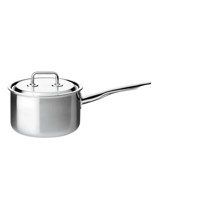 Stielkasserolle hoch mit Deckel 18 cm